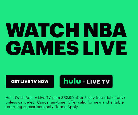 hulu - Watch NBA Game LIVE on Hulu!