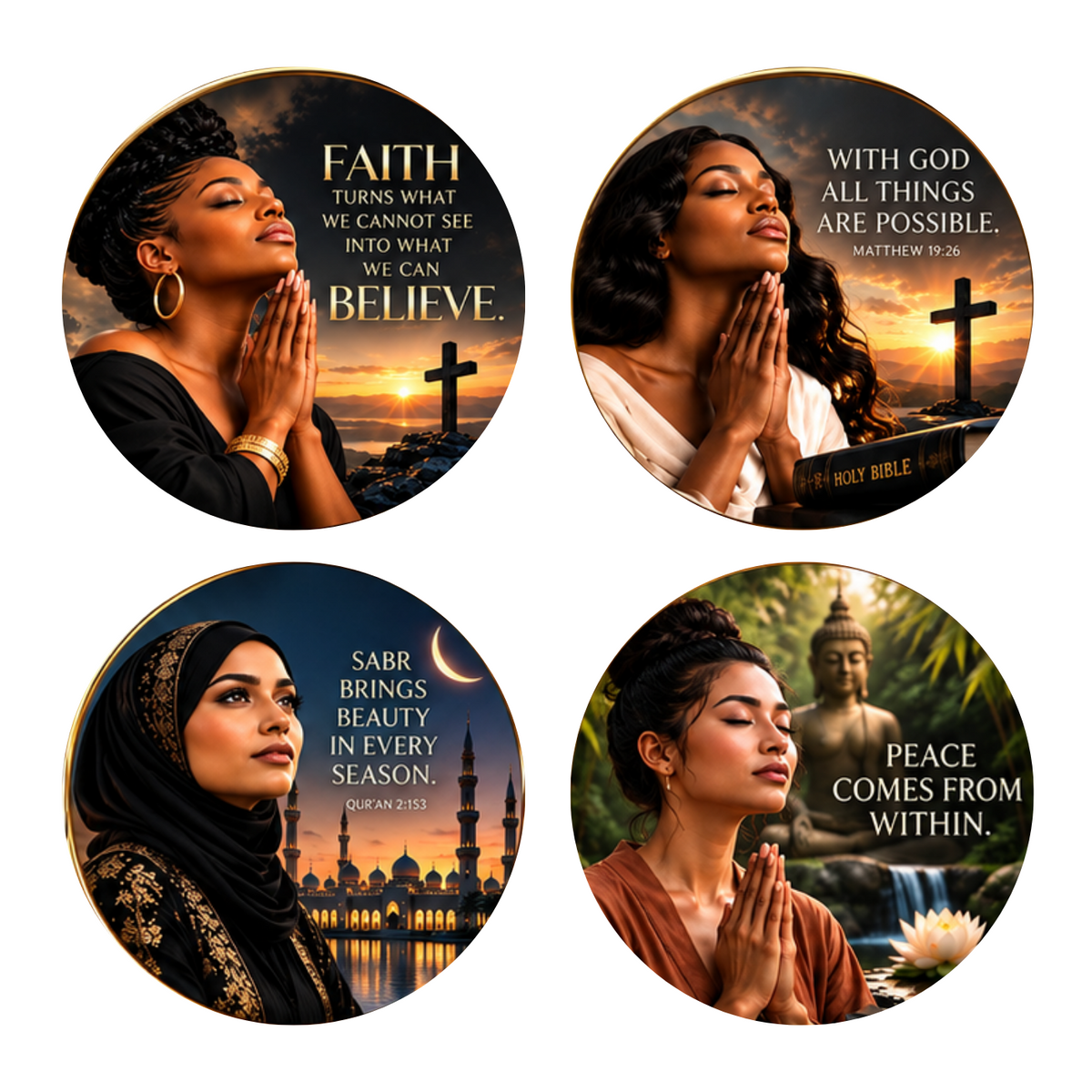 Decorative Coaster Set