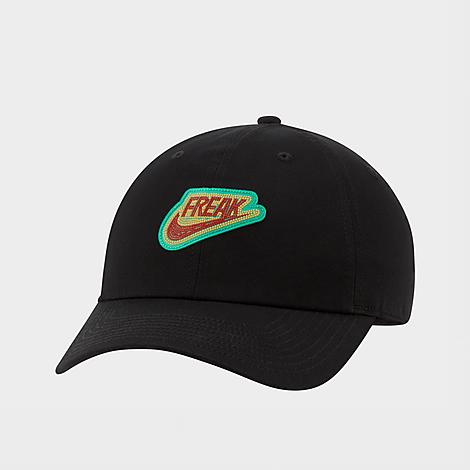 Nike Giannis Heritage86 Freak Adjustable Back Hat in Black/Black 100% Cotton/Twill