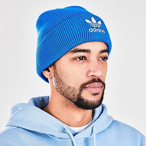Adidas Originals Trefoil Beanie Hat in Blue/Bluebird Acrylic/Knit