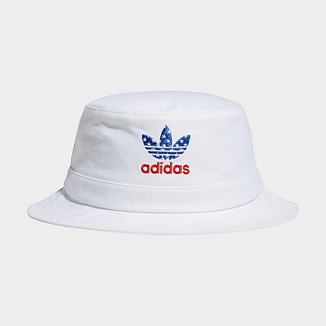 Adidas Originals Americana Bucket Hat in White/White Size Large/X-Large