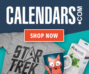 Free Shipping on $15 with code FREESHIP15 at Calendars.com
