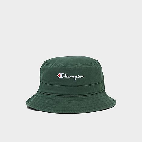 Champion Garment Washed Relaxed Bucket Hat in Green/Green Size Large/X-Large 100% Cotton
