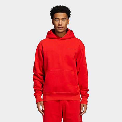 Adidas Originals x Pharrell Williams Basics Hoodie in Red/Vivid Red Size 2X-Large 100% Cotton