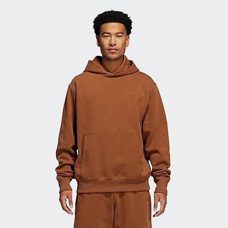 Adidas Originals x Pharrell Williams Basics Hoodie in Brown/Wild Brown Size Small 100% Cotton