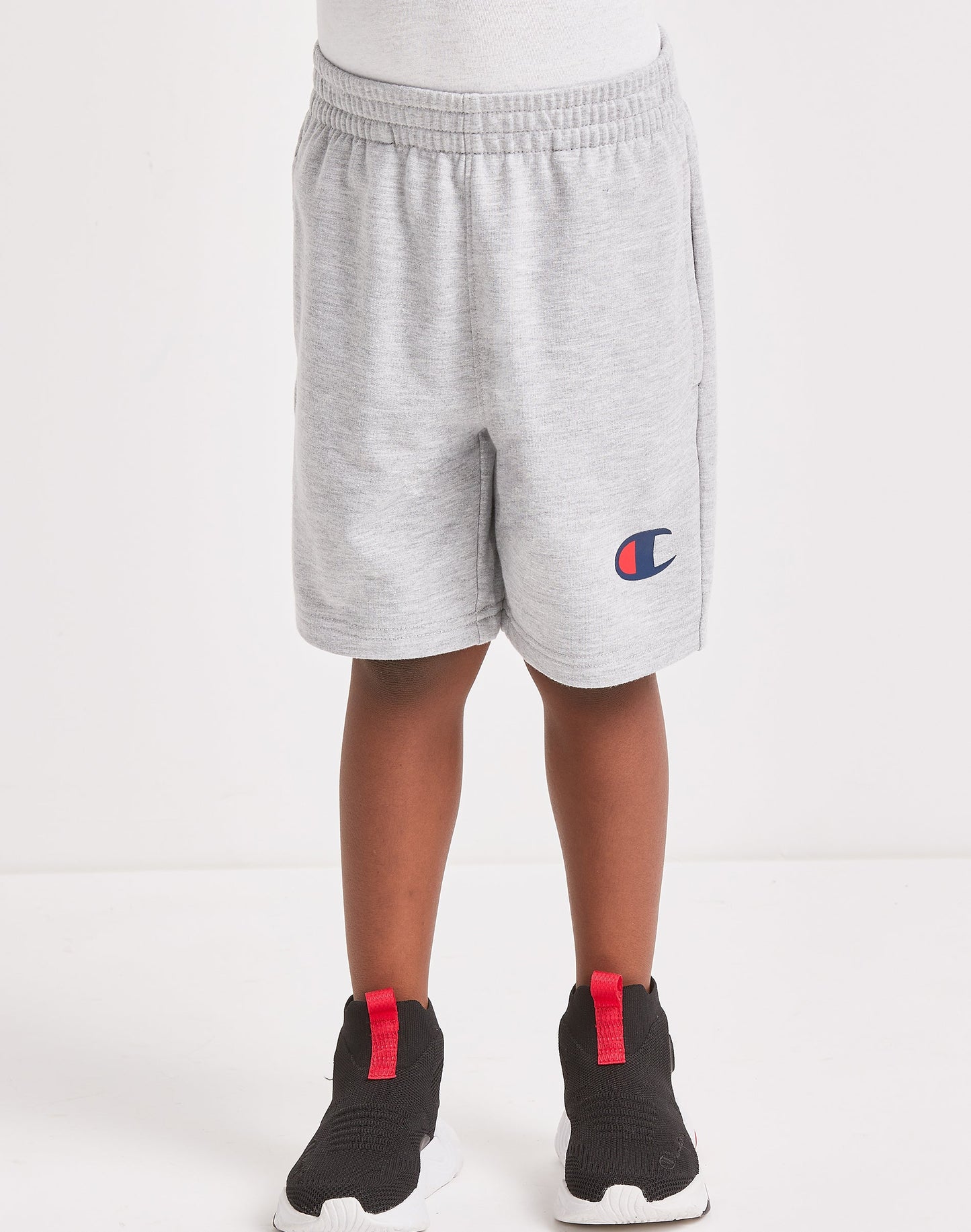 Champion Little Kids' French Terry Shorts, 5.5" Oxford Heather 4