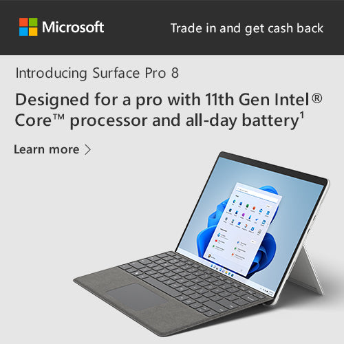 Greater power, increased versatility, and more choices than ever! Surface Pro 8!