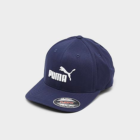 Puma Barker Flexfit Hat in Blue/Navy Size S/M Cotton