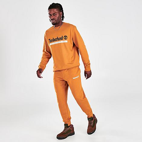 Timberland Established 1973 Jogger Pants in Orange/Wheat Size 2X-Large Cotton/Fleece